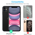EGV [2 Pack] Screen Protector + [2 Pack] Camera Lens Protector for iPhone 11(6.1’’)