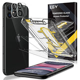 EGV [2 Pack] Screen Protector + [2 Pack] Camera Lens Protector for iPhone 11(6.1’’)