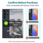 EGV 3 Pack Samsung Galaxy S22 Ultra Screen Protector Flexible TPU, Full Coverage, Anti-Scratch, Easy Installation, Case Friendly, Bubble Free