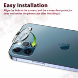 [3 Pack] EGV Camera Lens Protector Compatible with iPhone 12 Pro Max 5G 6.7-inch