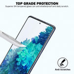EGV Screen Protector Compatible with Samsung Galaxy S20 FE 4G/5G, 6 Pack, 3 Tempered Glass Film and 3 Camera Lens Protector and 1 Piece Easy Installation Frame, Anti-Scratch, Case-Friendly