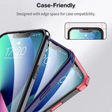 EGV Screen Protector Compatible with iPhone 13 Pro/iPhone 13 Protective Film, 3 Pack Tempered Glass with Frame, 9H Hardness, Easy Installation