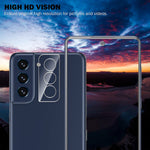 [2+2 Pack] EGV Compatible with Samsung Galaxy S21 FE 5G Screen Protector Tempered Glass + Camera Lens Protector [Not for Galaxy S20 FE] HD Clear [Anti-Scratch] [Easy Installation] [Work with Case]